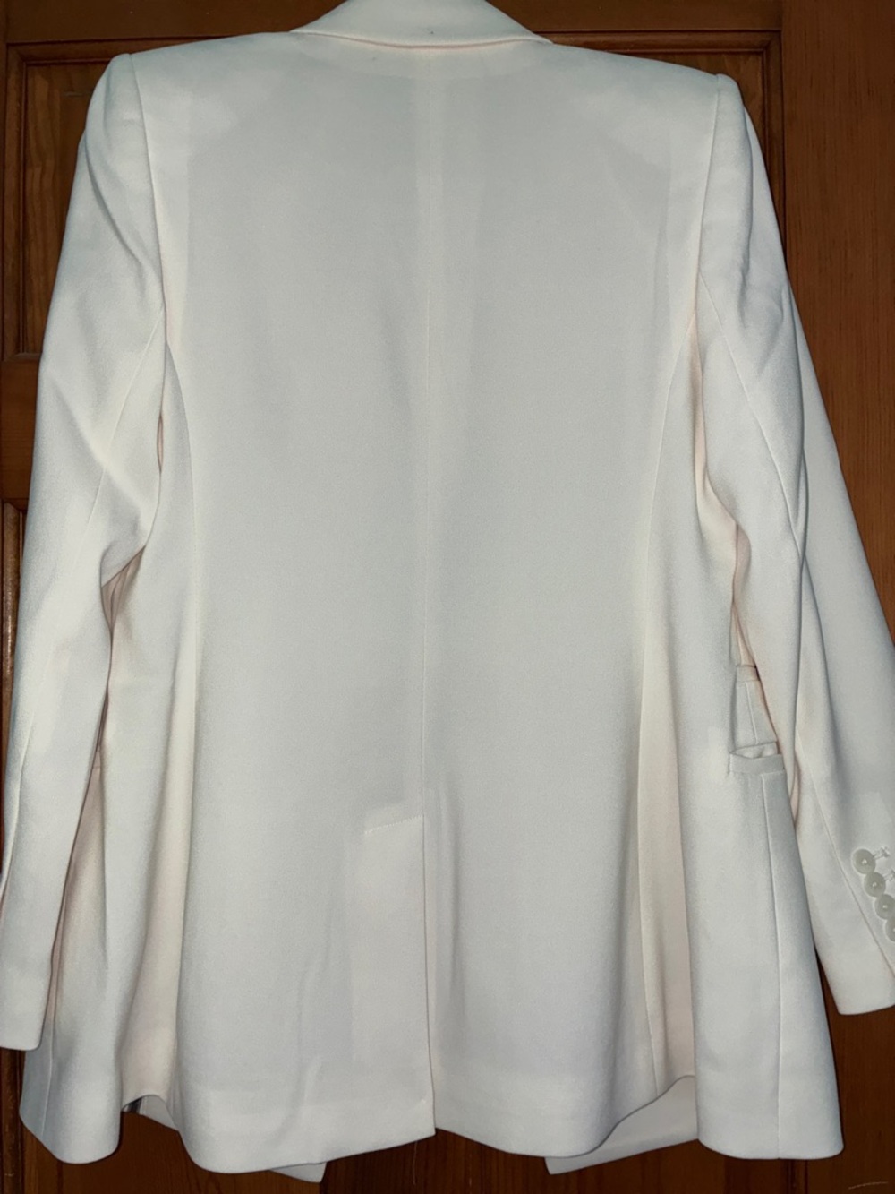 Express Ivory off white Blazer with Black and grey Floral design size medium - Picture 4 of 8